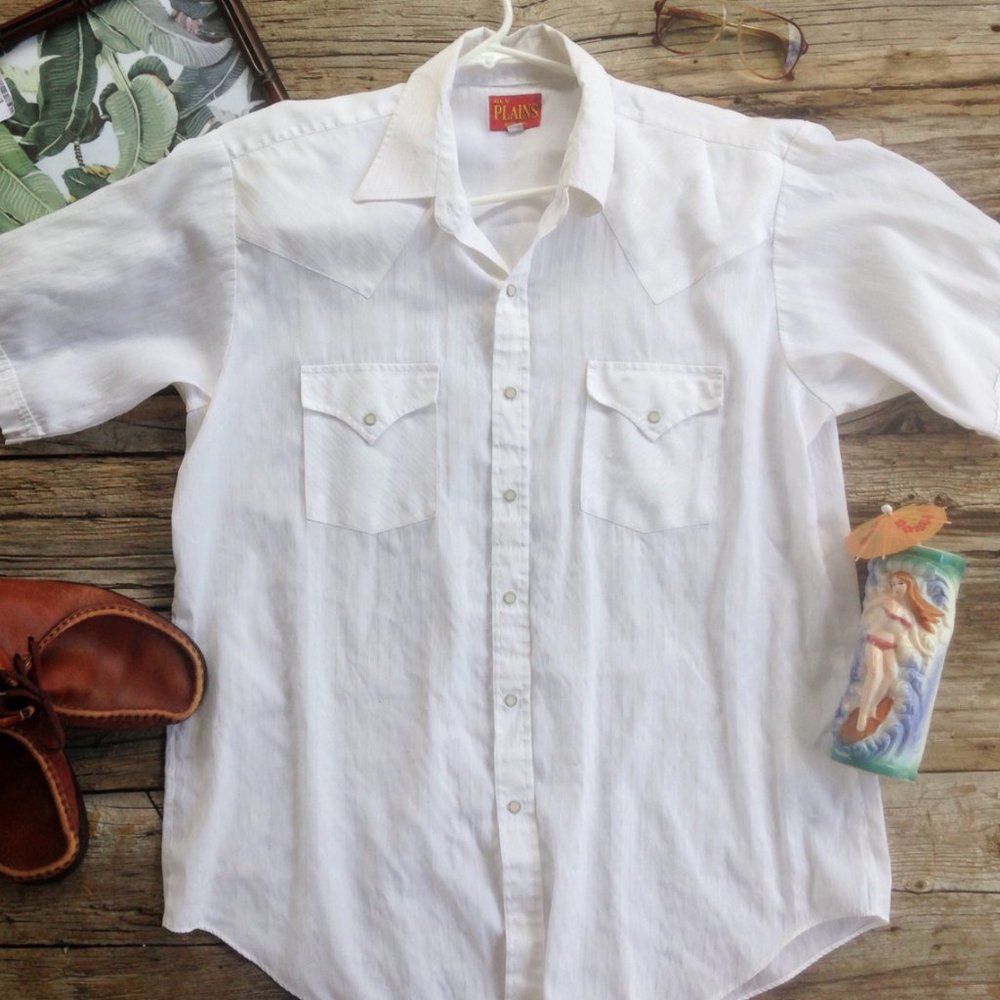 Mens Western Shirt by Ely Plains - Picture 7 of 15